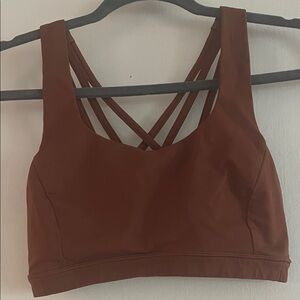 Lululemon Athletica Strappy Back Sports Bra - Brown